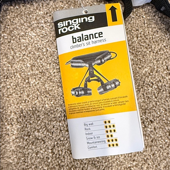 New with tags Singing Rock Balance climbers sit harness. Size xxl - Picture 2 of 4
